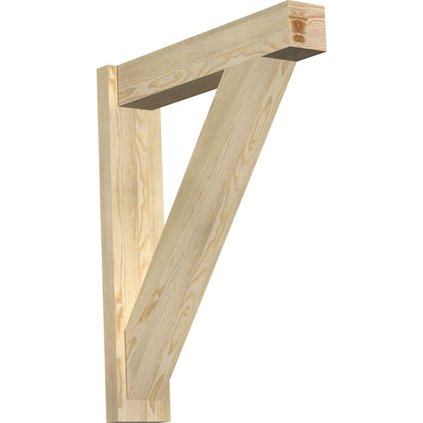 Ekena Millwork Traditional Block Rough Sawn Outlooker, Douglas Fir, 6"W x 28"D x 34"H OUT06X28X34TRA05RDF - main